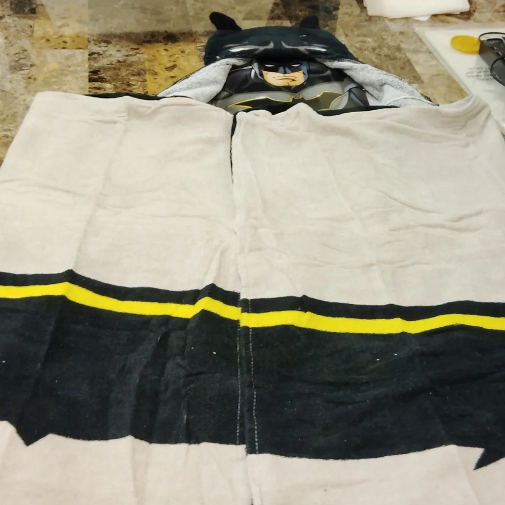 Batman hooded towel wrap